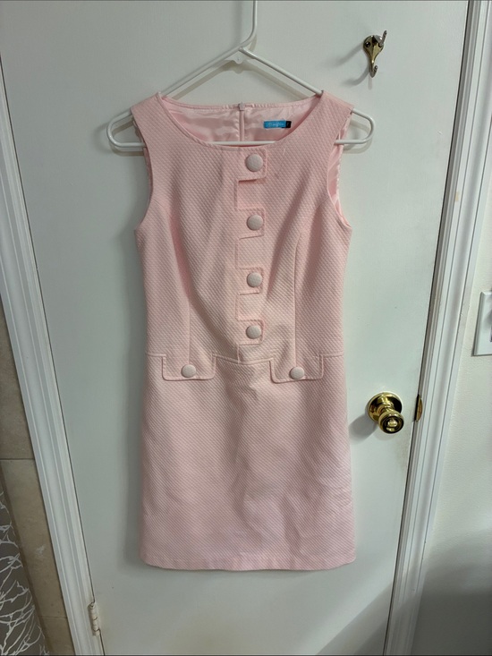 J. McLaughlin Dresses & Skirts - NWOT J McLaughlin Pastel Pink Textured Midi Dress Sz 2-100% Cotton